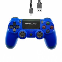 Геймпад Орбита OT-PCG13 Синий игровой проводной для ПК, PS4, шнур USB длина 1,5м, вибрация (2 моторчика)